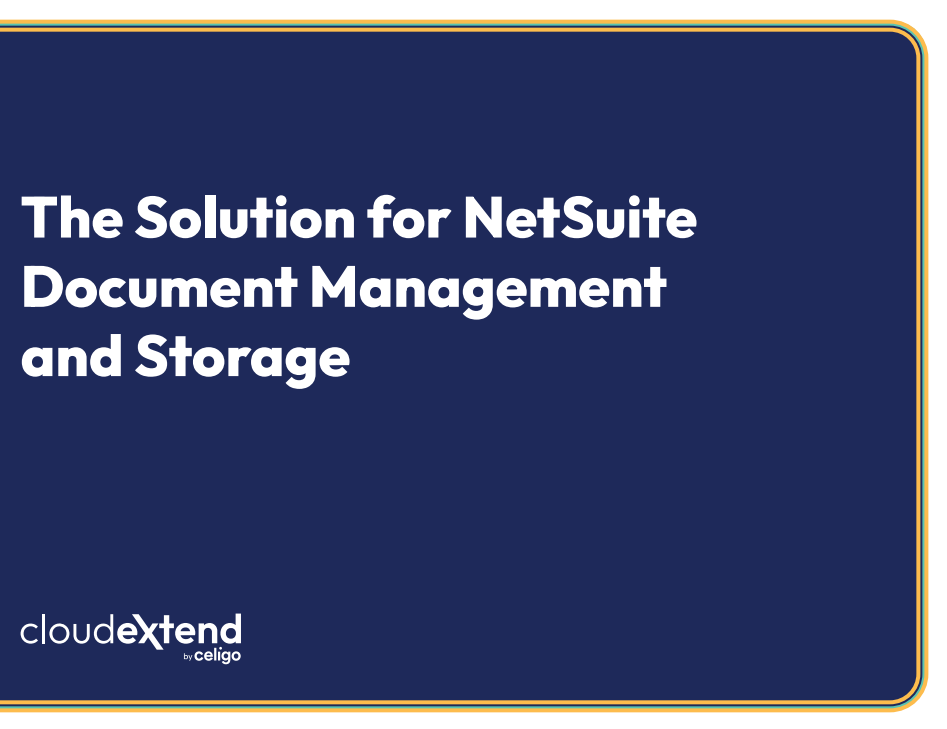 The Solution for NetSuite Document Management and Storage ebook cover